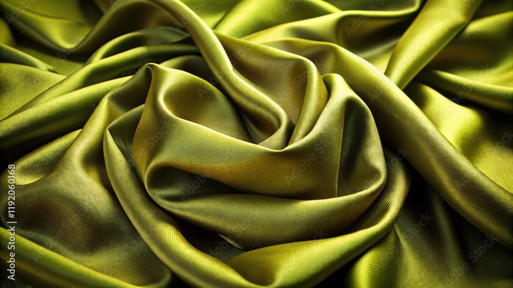 Obraz premium Elegant khaki crepe de Chine silk. Tilt-shift photography background template.
