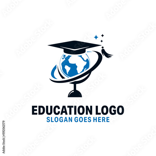 Education world  Logo vector design
