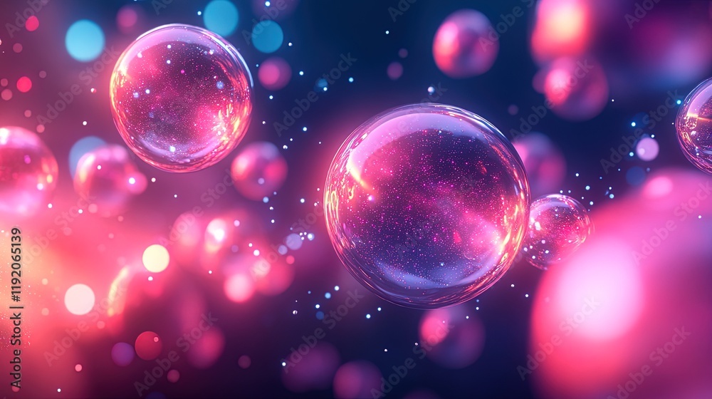 Fantasy-inspired abstract background with glowing orbs and surreal exploration motifs Fantasy-inspired abstract background with glowing orbs and surreal exploration motifs