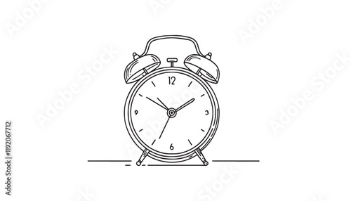 alarm clock isolated on white
