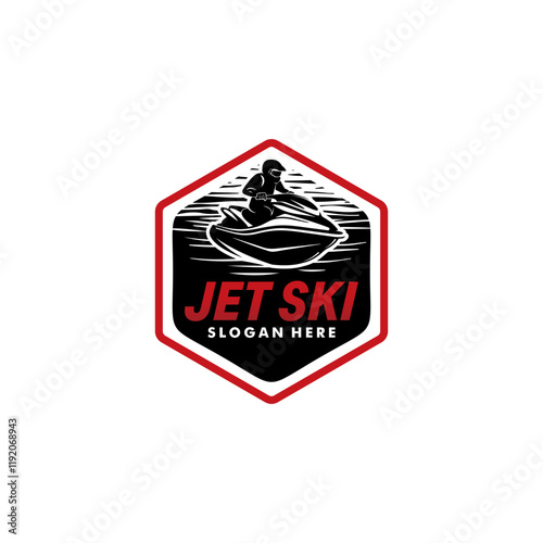 Jet Ski logo Vector Illustration