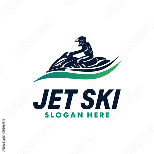 Jet Ski logo Vector Illustration