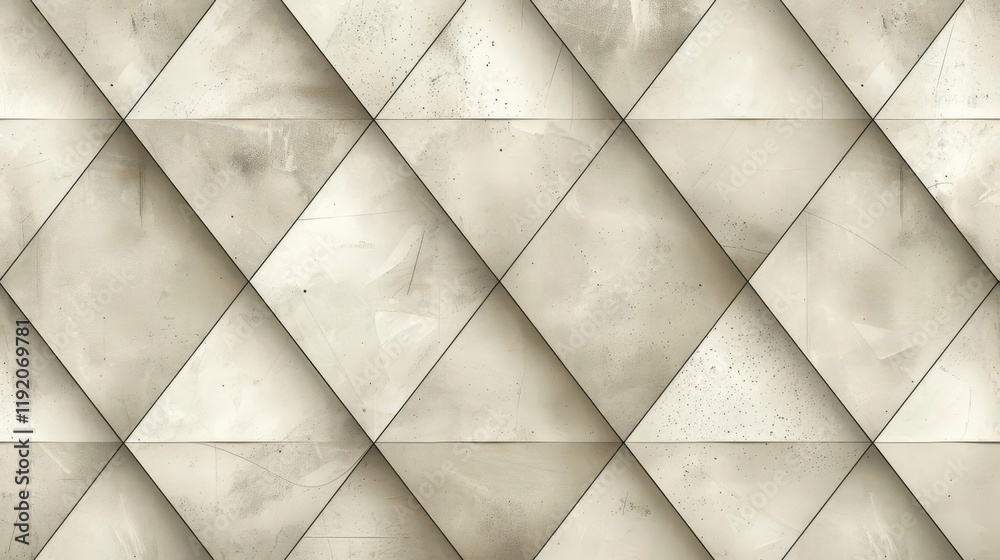 A textured wall design featuring geometric diamond patterns in neutral tones. A textured wall design featuring geometric diamond patterns in neutral tones.