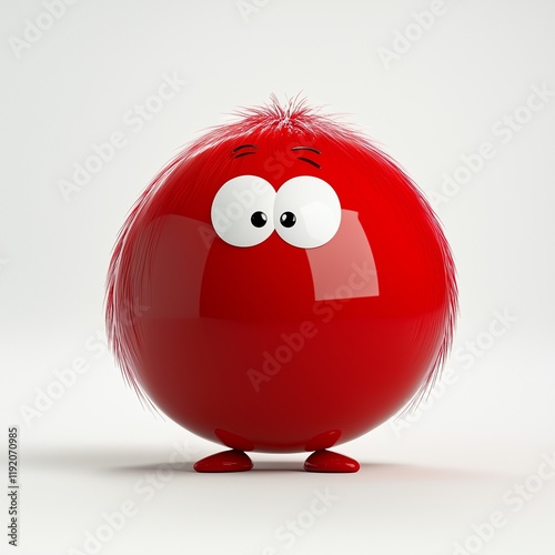 3d_cartoon_ball, generated ai