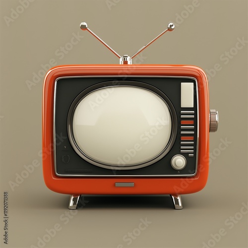 retro tv set, generated ai