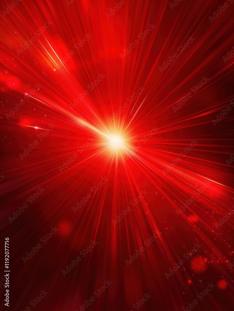 Radiant Red Burst: A Stunning Abstract Light Beam Explosion Radiant Red Burst: A Stunning Abstract Light Beam Explosion