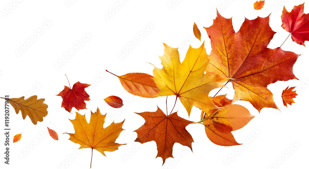 Vibrant Autumn Leaves Falling Red Orange Yellow Maple Foliage Seasonal Nature Background Vibrant Autumn Leaves Falling Red Orange Yellow Maple Foliage Seasonal Nature Background