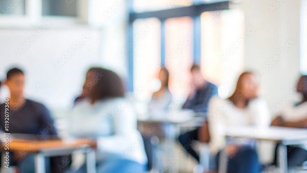Multicultural Academic Discussion – A blurred image showing diverse students in an educational discussion setting.
Multicultural Academic Discussion – A blurred image showing diverse students in an educational discussion setting.