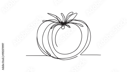hand drawn tomato