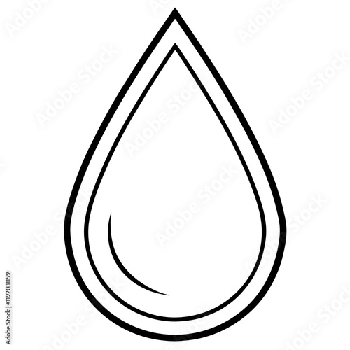 Elegant Water Drop Line Art Designs