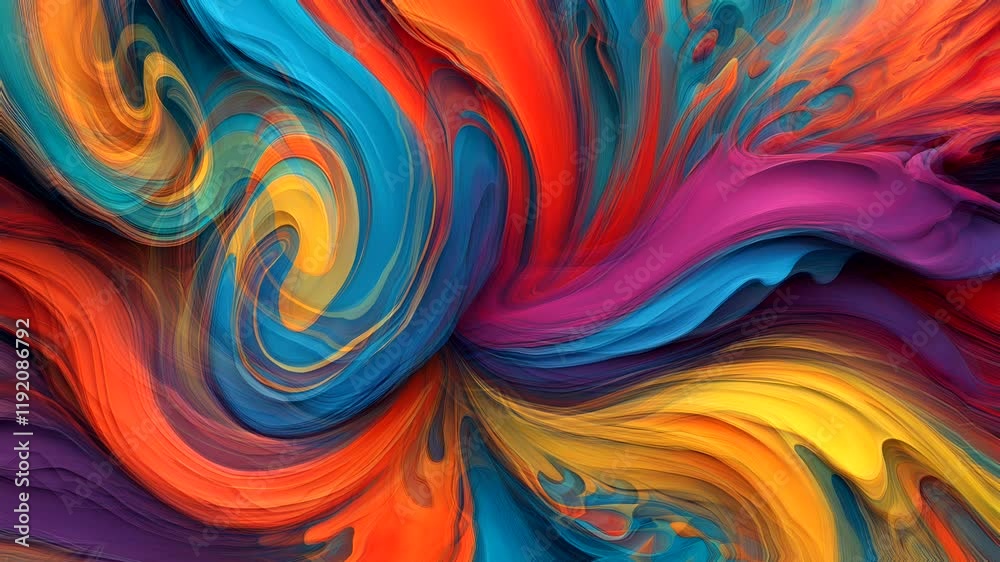 A vibrant swirl of colors creating a dynamic abstract pattern. A vibrant swirl of colors creating a dynamic abstract pattern.