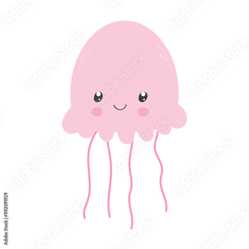 Illustration in flat style for your design, print and postcard