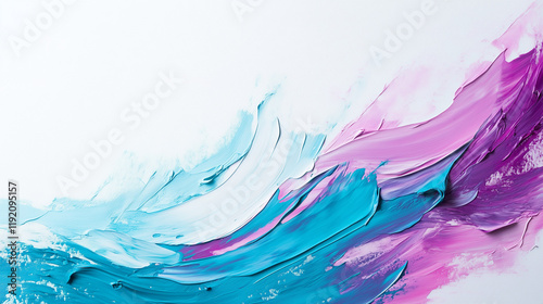 Abstract Fluid Art in Teal,...