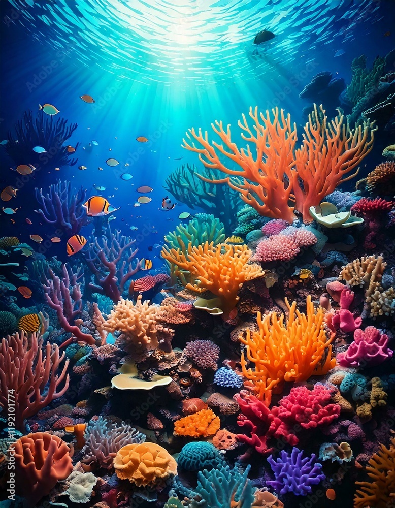 Fototapeta premium Deep sea, Deep waters, Abyss