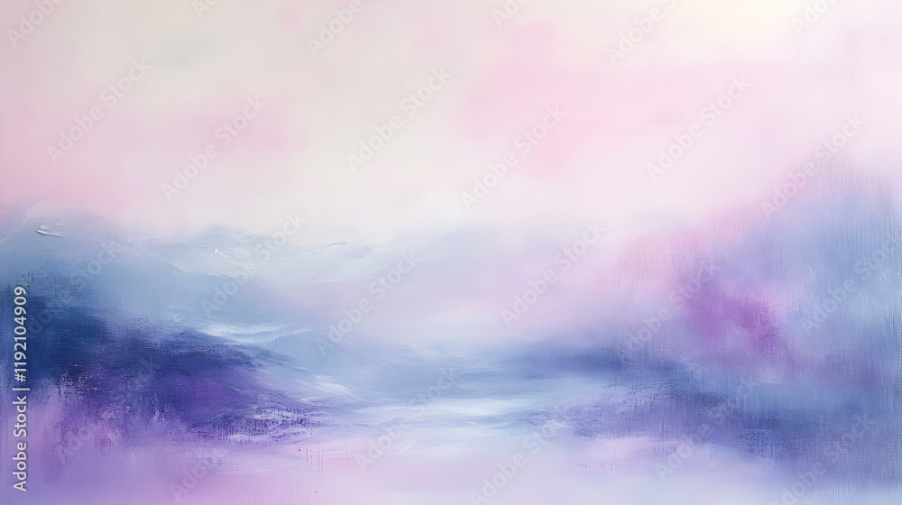 Obraz premium Gentle gradient of soft pink and lavender with subtle textures, creating a smooth, dreamlike effect on a light canvas