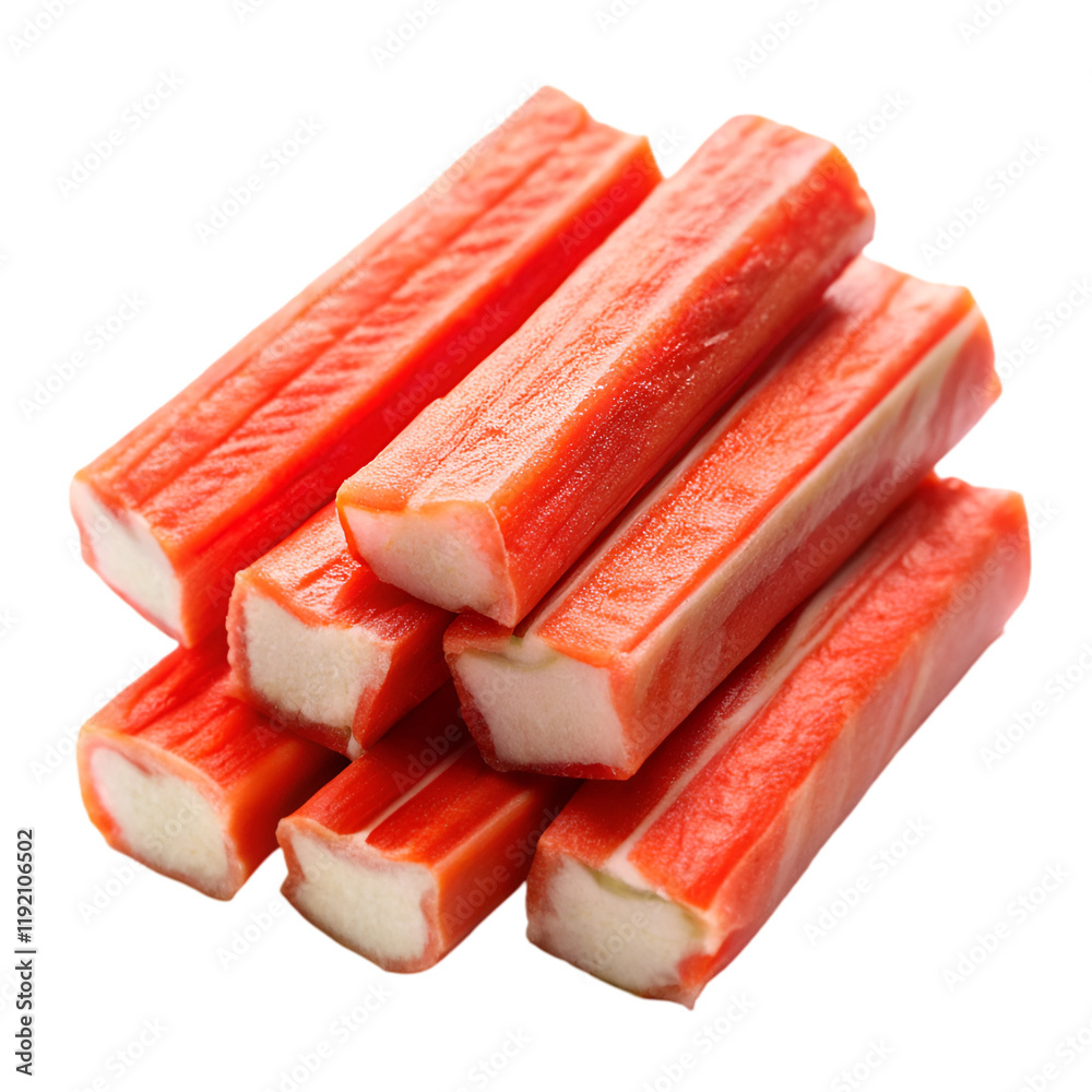 Crab sticks isolated on transparent background Crab sticks isolated on transparent background