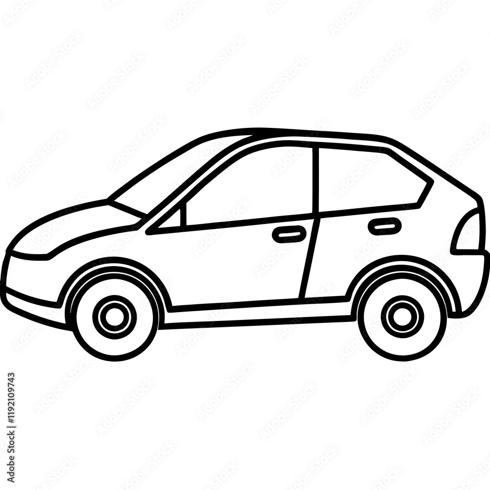 Minimalist Electric Car Line Art Design Minimalist Electric Car Line Art Design