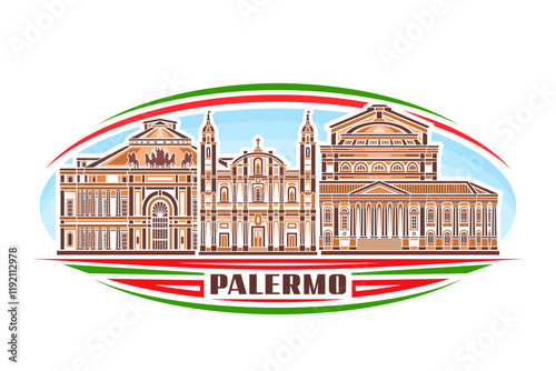 Vector illustration of Palermo