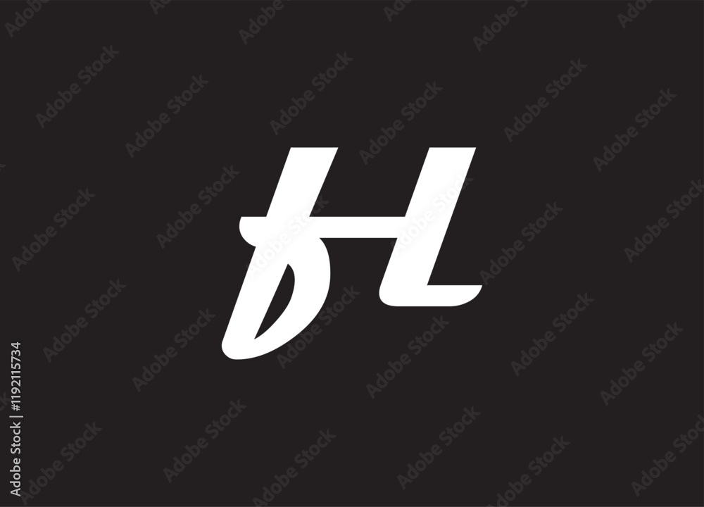 Obraz premium FL letter logo and initial logo design