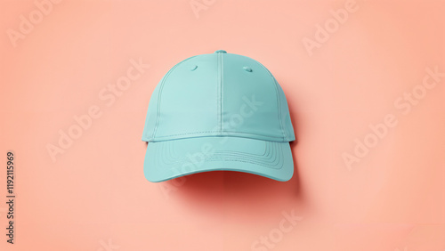  A pastel tribute to style featuring a flipped baseball cap photo