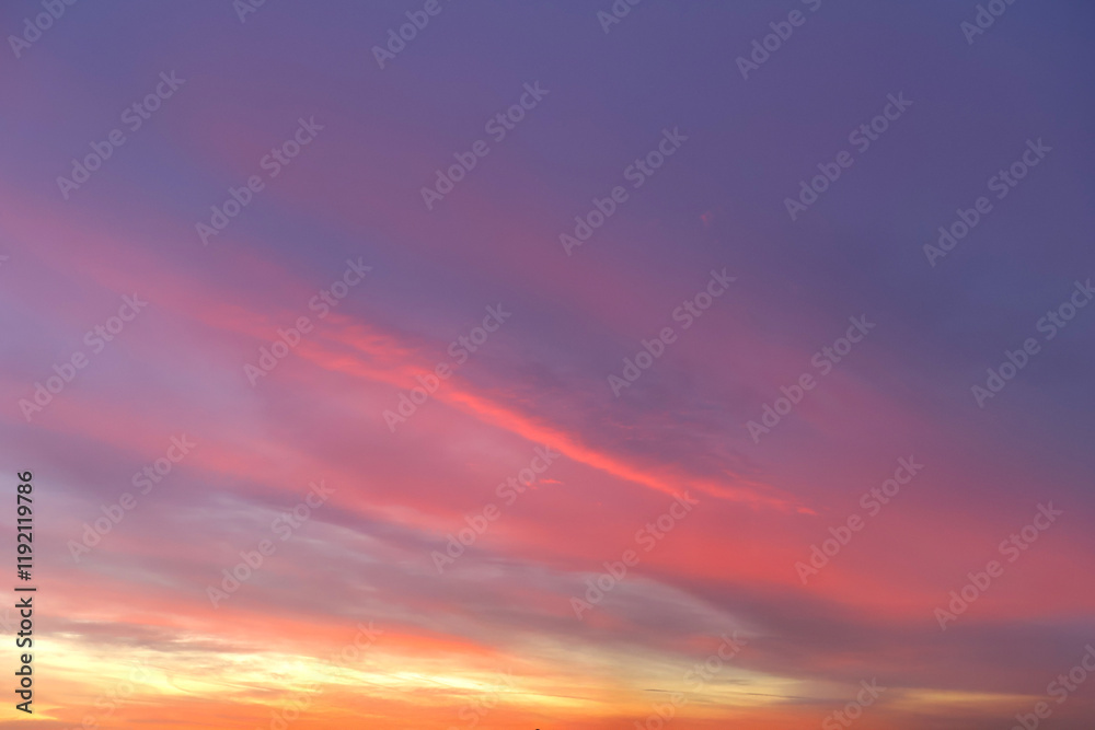 夕暮れ時の空 夕暮れ時の空