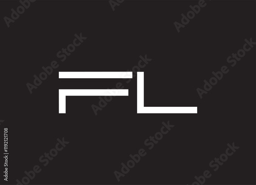FL letter logo and initial logo design