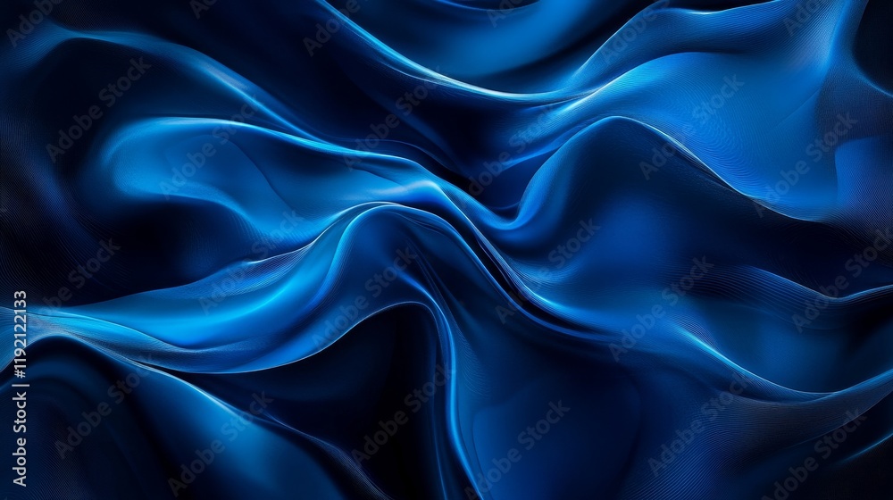 Obraz premium Noisy blue black gradient background, light beams texture, event cover, copy space included, Generative AI