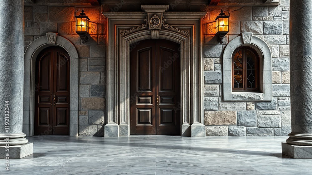 Fototapeta premium Granite Doorway - Stunning Architectural Photography
