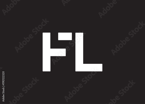 FL letter logo and initial logo design