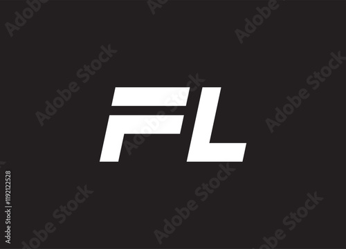 FL letter logo and initial logo design
