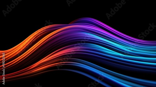 Abstract digital patterns in neon colors against a black background futuristic tech aesthetics creative and bold visual concepts