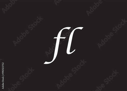 FL letter logo and initial logo design