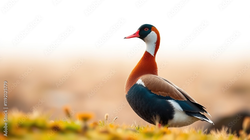 Ruddy Shelduck in Natural Landscape - Stunning Photo Ruddy Shelduck in Natural Landscape - Stunning Photo