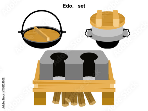 江戸時代釜戸　Edo
キッチン
