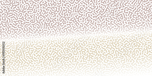 Abstract Reaction-diffusion Turing pattern natural texture brown gradient color scheme. Linear design with biological algorithm psychedelic background. Reaction-diffusion or truing patter