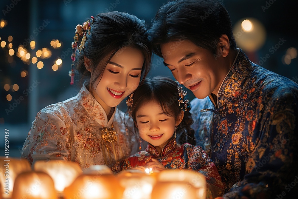 chinese new year gathering with family