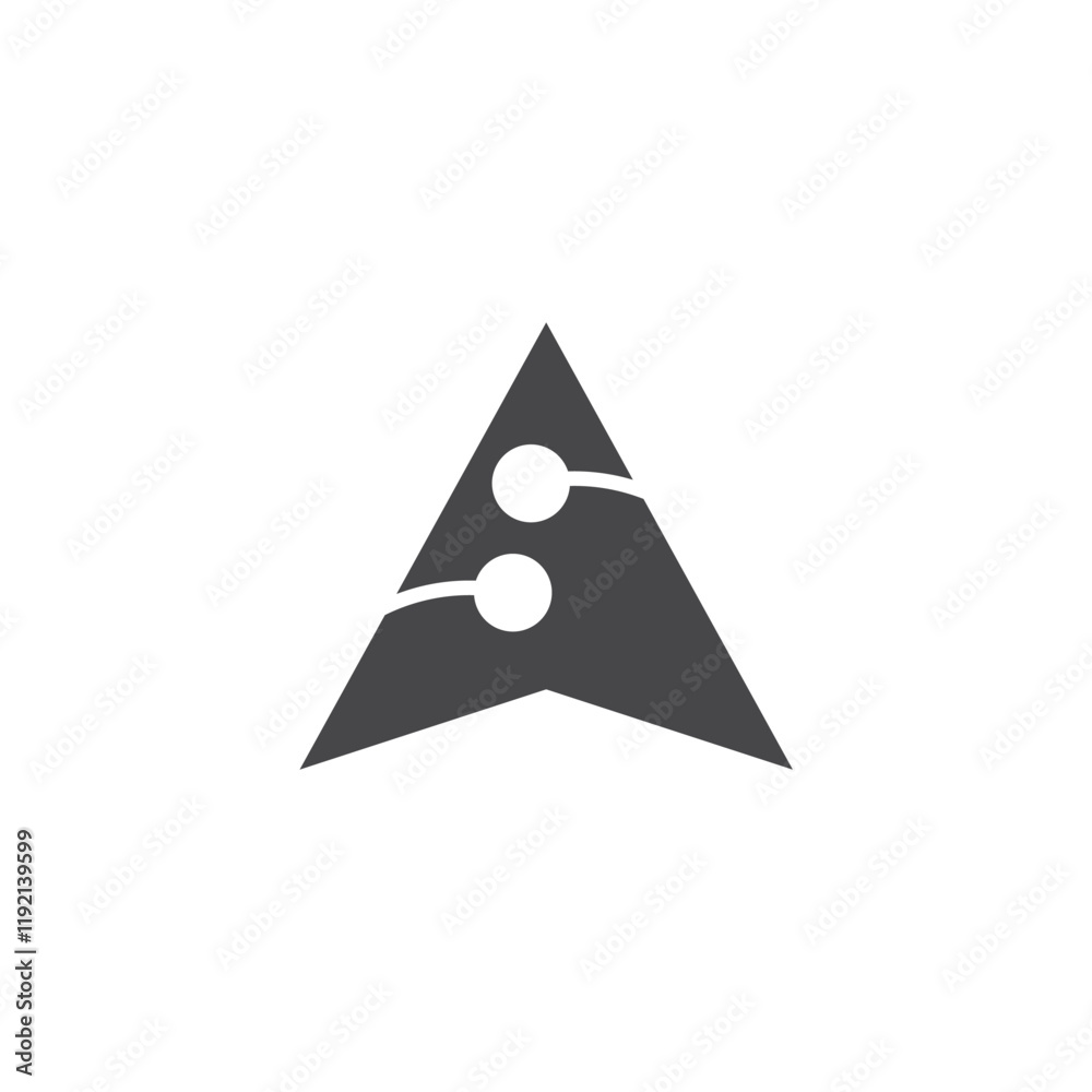 Fototapeta premium star techno logo design illustration