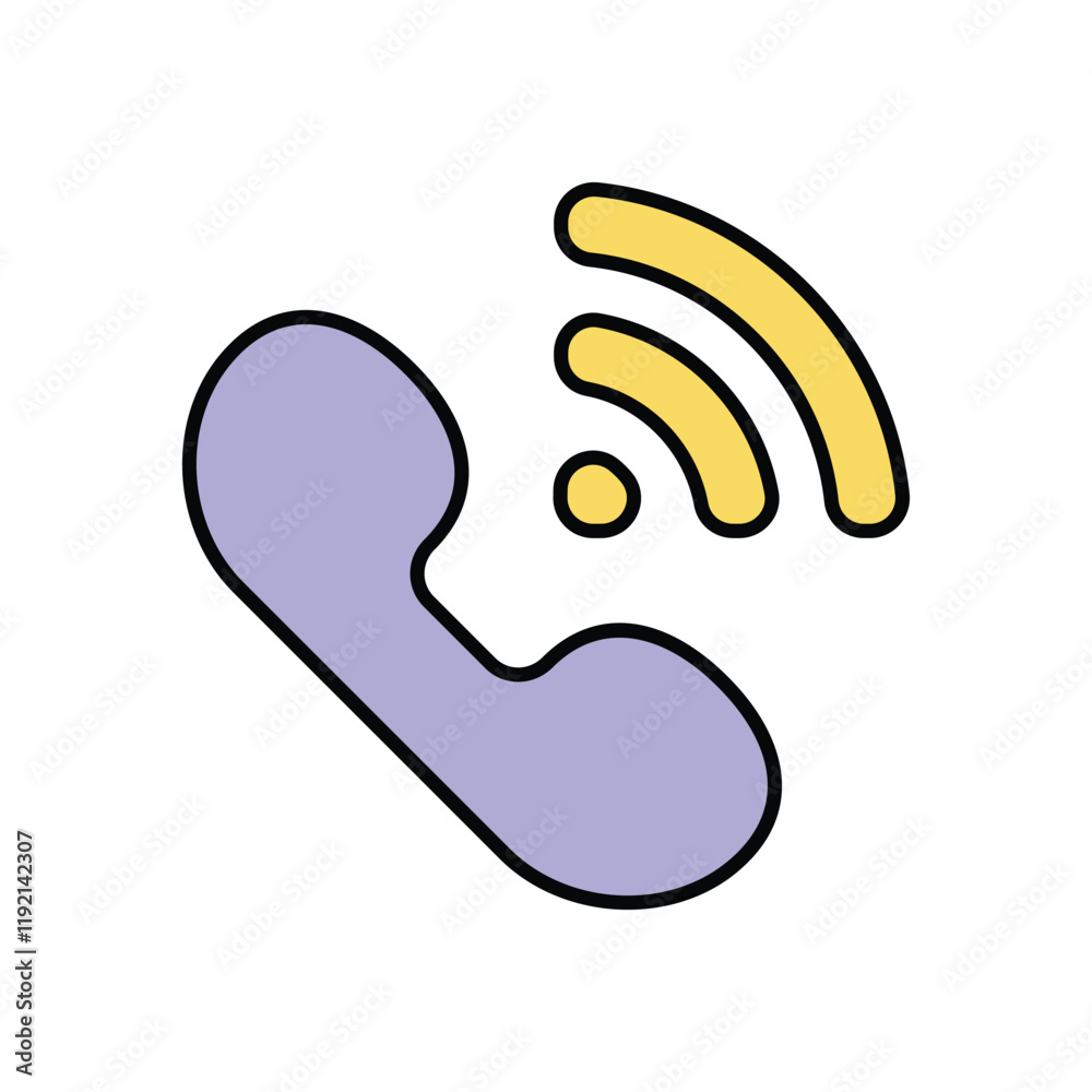 Phone icon isolated on a white background. Vector illustration. Phone icon isolated on a white background. Vector illustration.