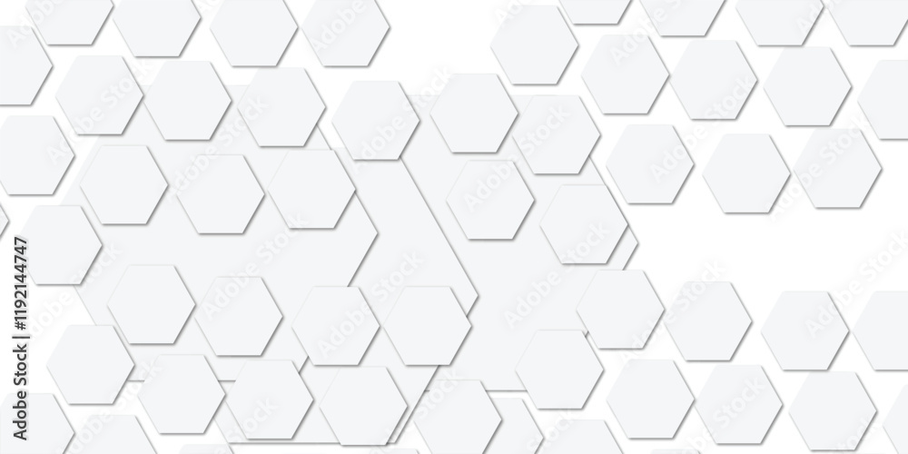 Geometric technology white hexagon background. Abstract vector illustration Science technology and medical concept hexagon on transparent background. Geometric technology white hexagon background. Abstract vector illustration Science technology and medical concept hexagon on transparent background.