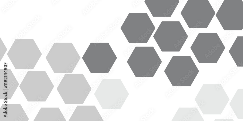 Geometric technology white and grey hexagon background. Abstract vector illustration Science technology and medical concept hexagon on transparent background. Geometric technology white and grey hexagon background. Abstract vector illustration Science technology and medical concept hexagon on transparent background.