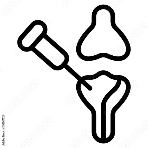 Acl reconstruction Line Icon