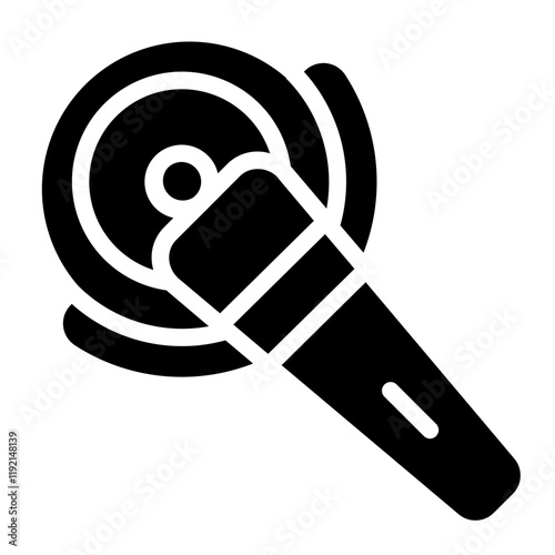 Angle grinder Solid Icon