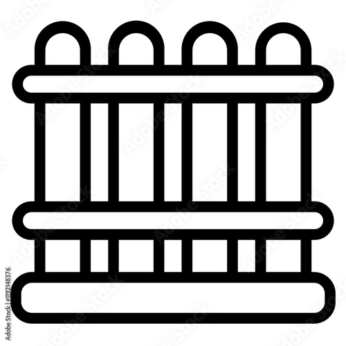 Anti theft gate Line Icon