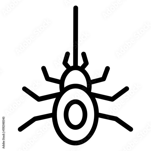 Arachnophobia Line Icon
