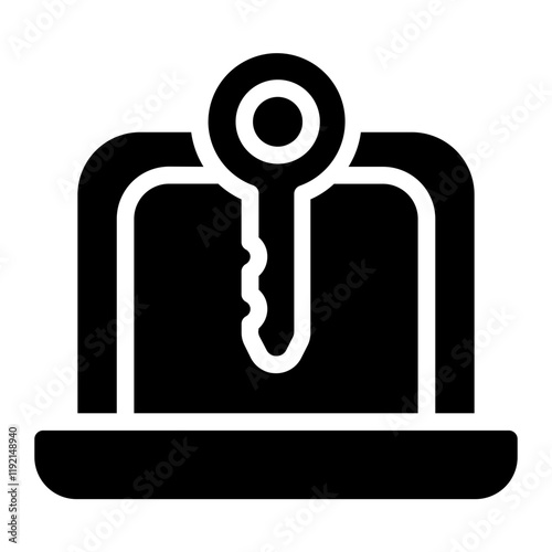 Authentication step Solid Icon