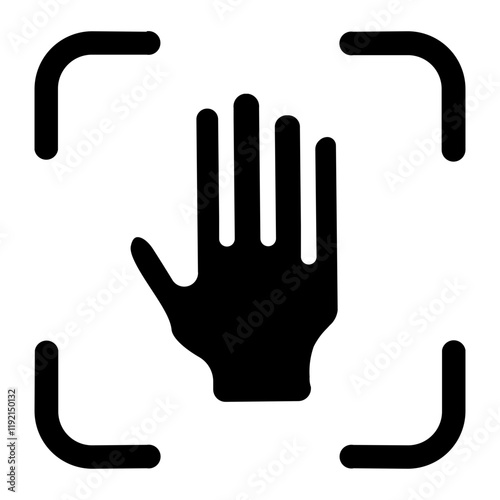 Biometric identification Solid Icon