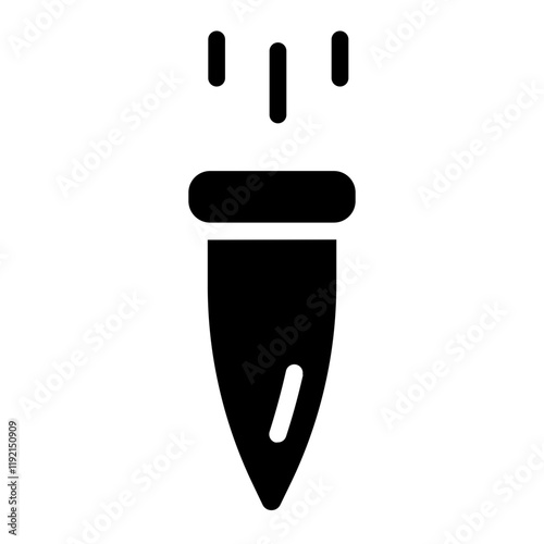 Bullet tip Solid Icon