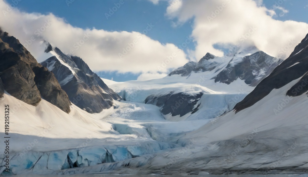 Obraz premium glacier in the mountains