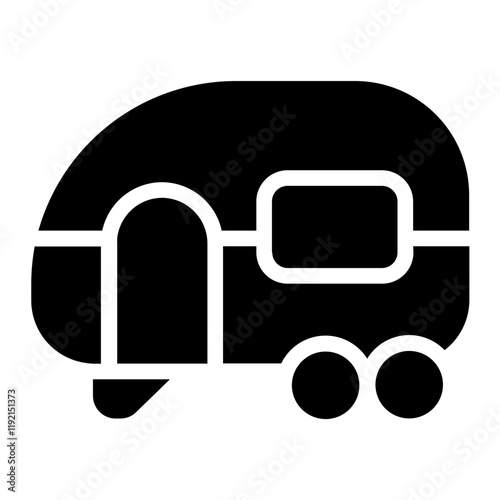 Caravan Solid Icon