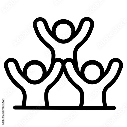 Cousins Line Icon